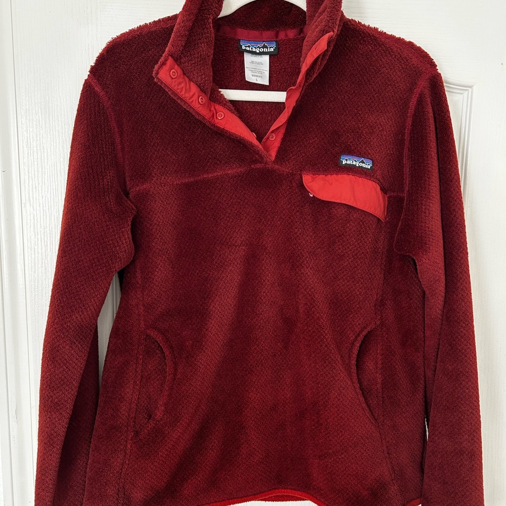 Patagonia Red Fleece Pullover